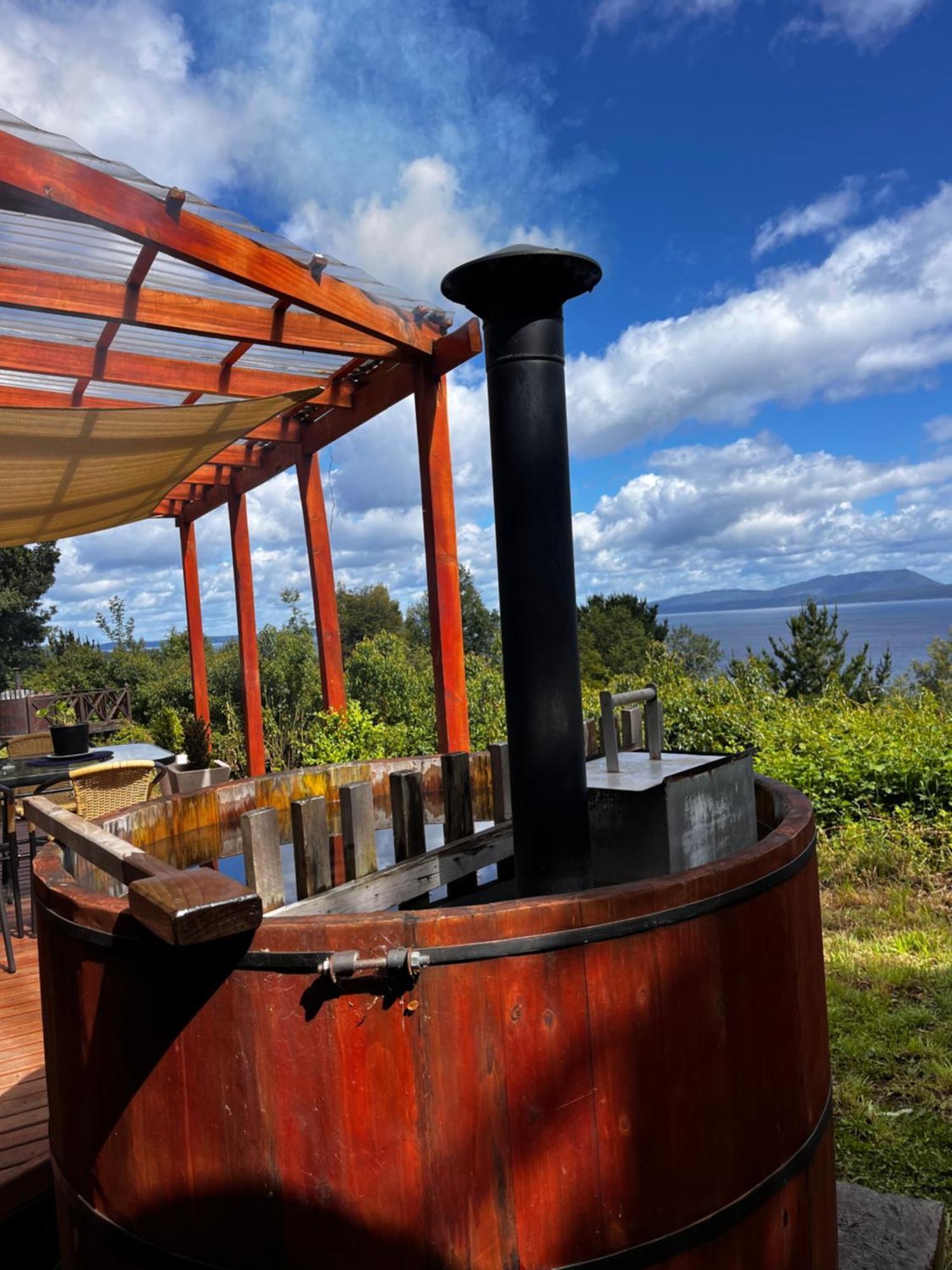Cabanas Ayalen Con Vista Al Lago 푸콘 객실 사진