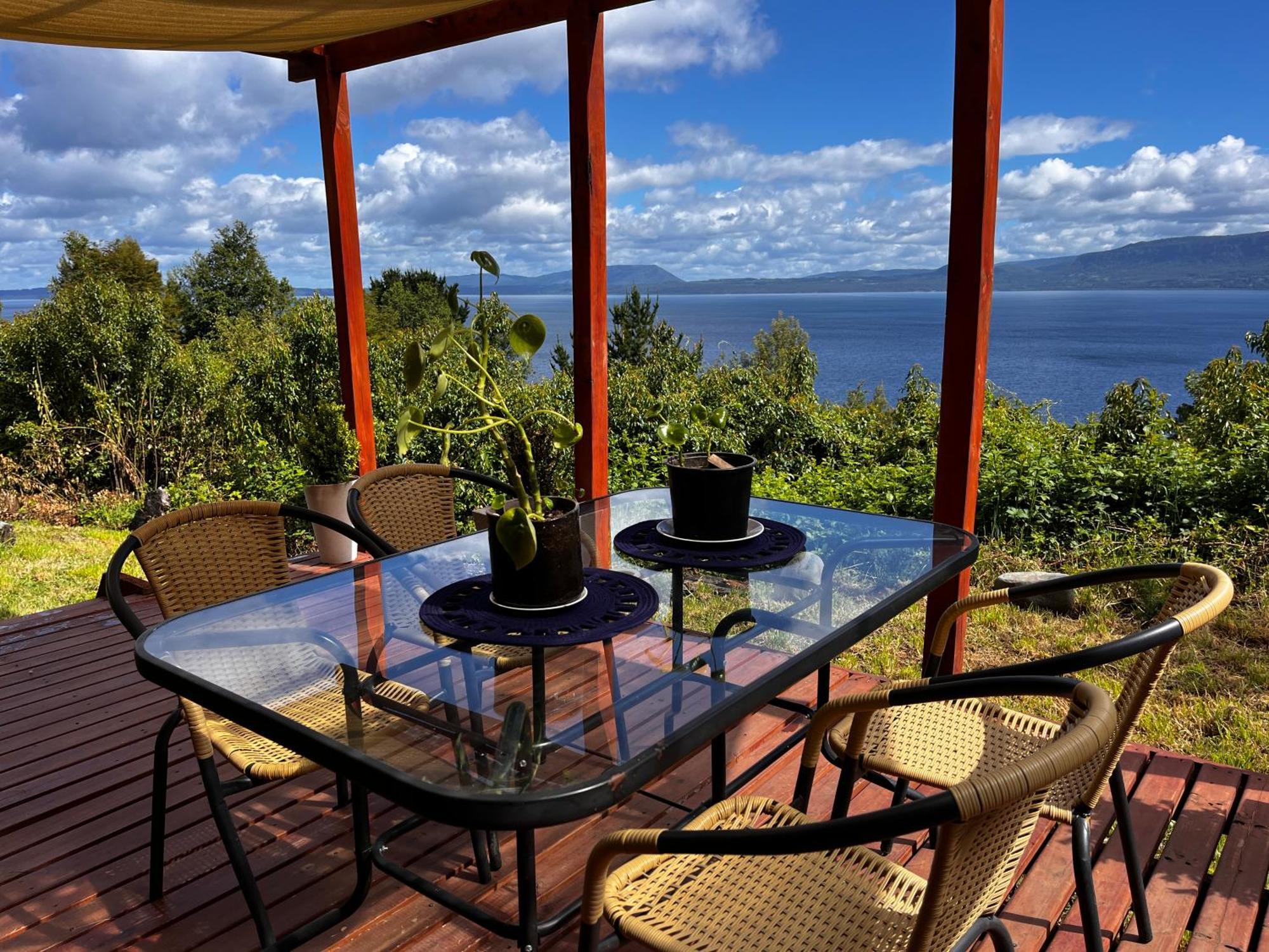 Cabanas Ayalen Con Vista Al Lago 푸콘 객실 사진