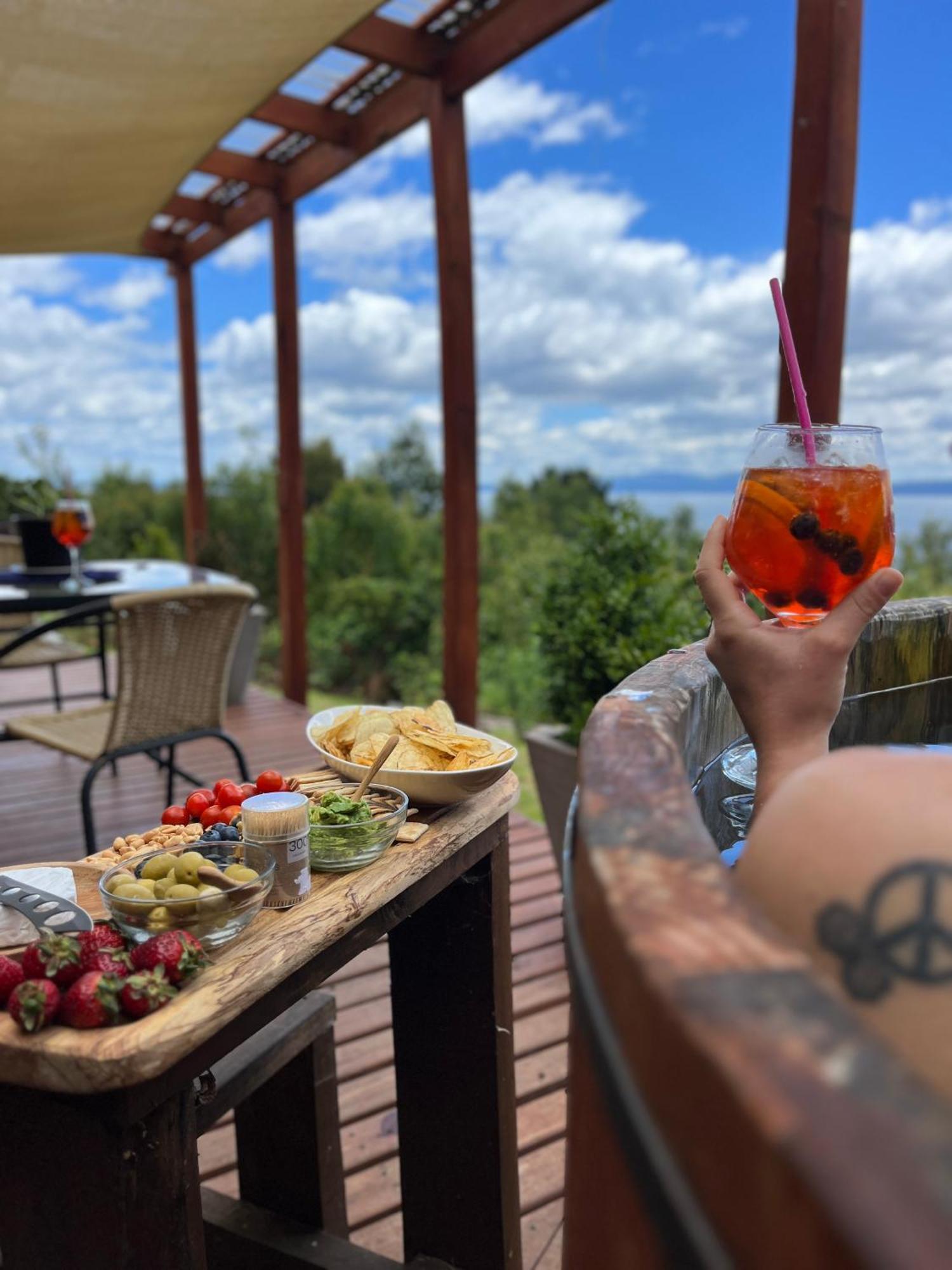 Cabanas Ayalen Con Vista Al Lago 푸콘 외부 사진