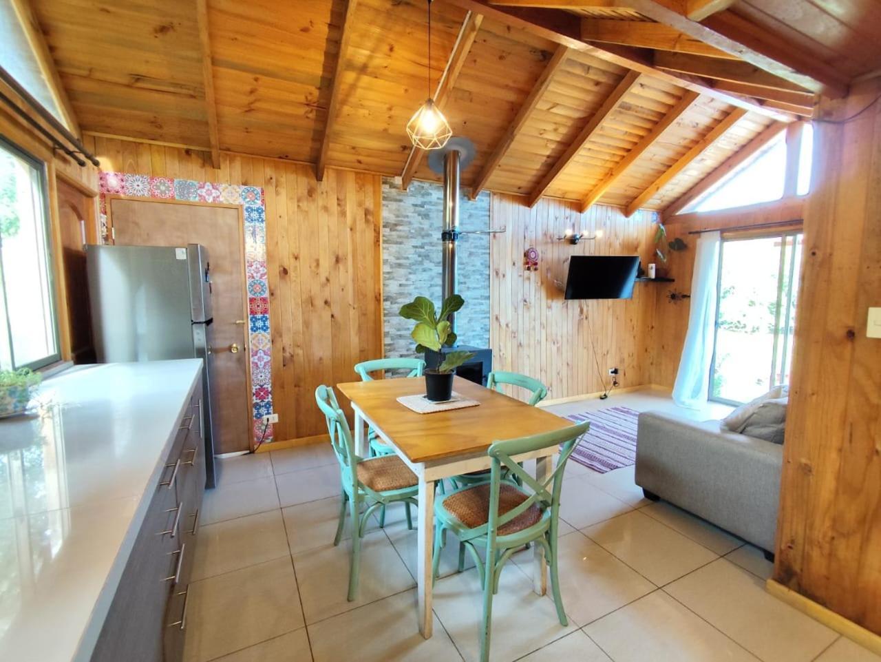 Cabanas Ayalen Con Vista Al Lago 푸콘 객실 사진
