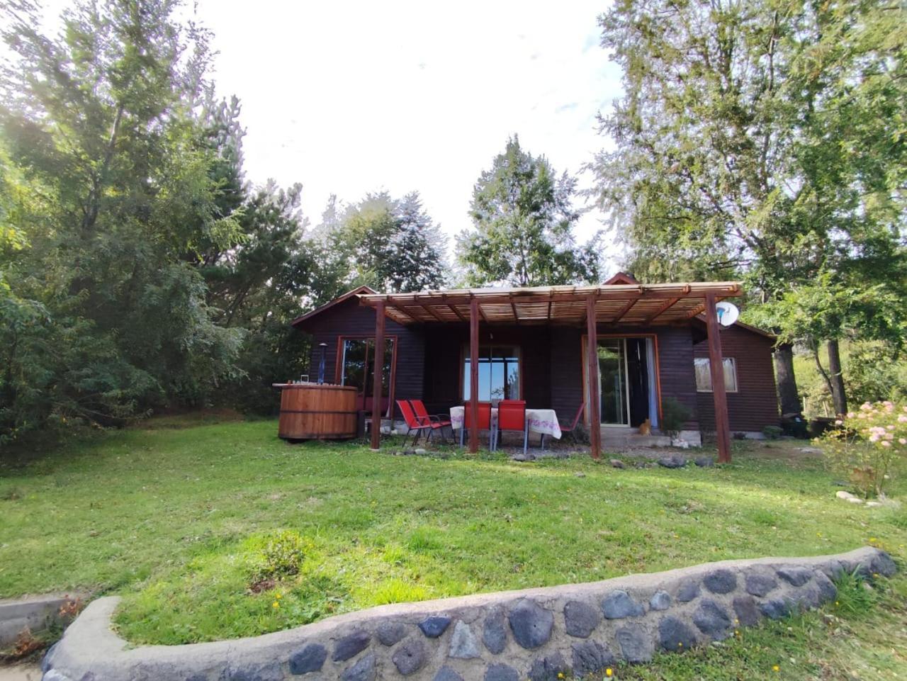 Cabanas Ayalen Con Vista Al Lago 푸콘 객실 사진