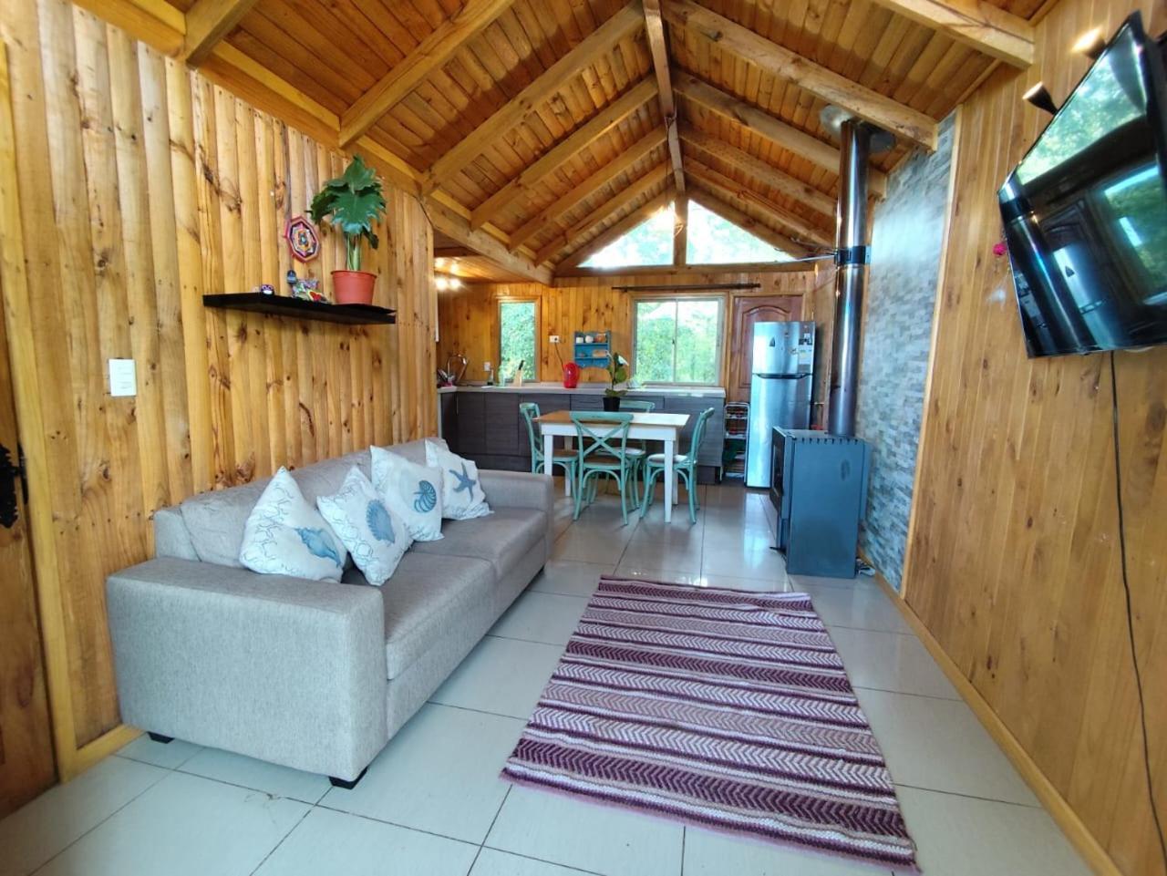 Cabanas Ayalen Con Vista Al Lago 푸콘 외부 사진