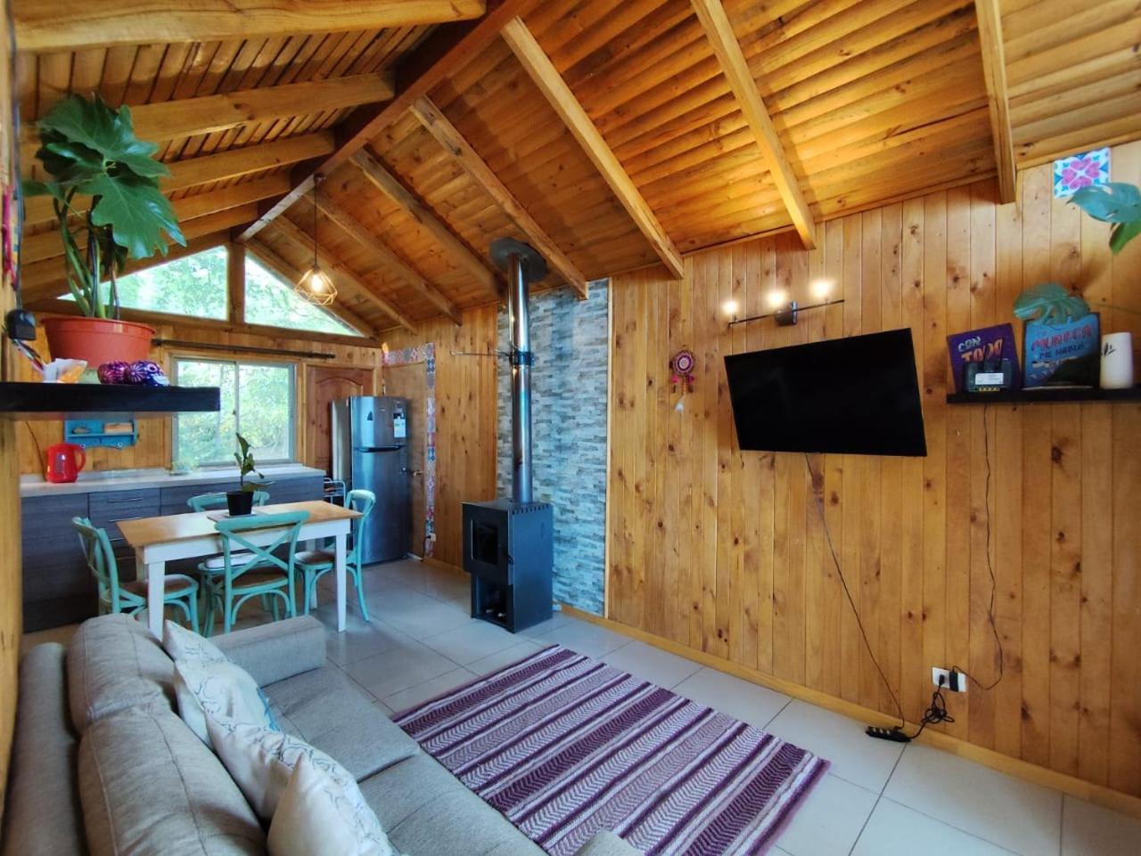 Cabanas Ayalen Con Vista Al Lago 푸콘 외부 사진