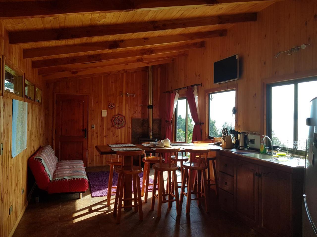 Cabanas Ayalen Con Vista Al Lago 푸콘 외부 사진